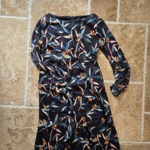 Tiffany Rose Maternity Floral Navy Dress